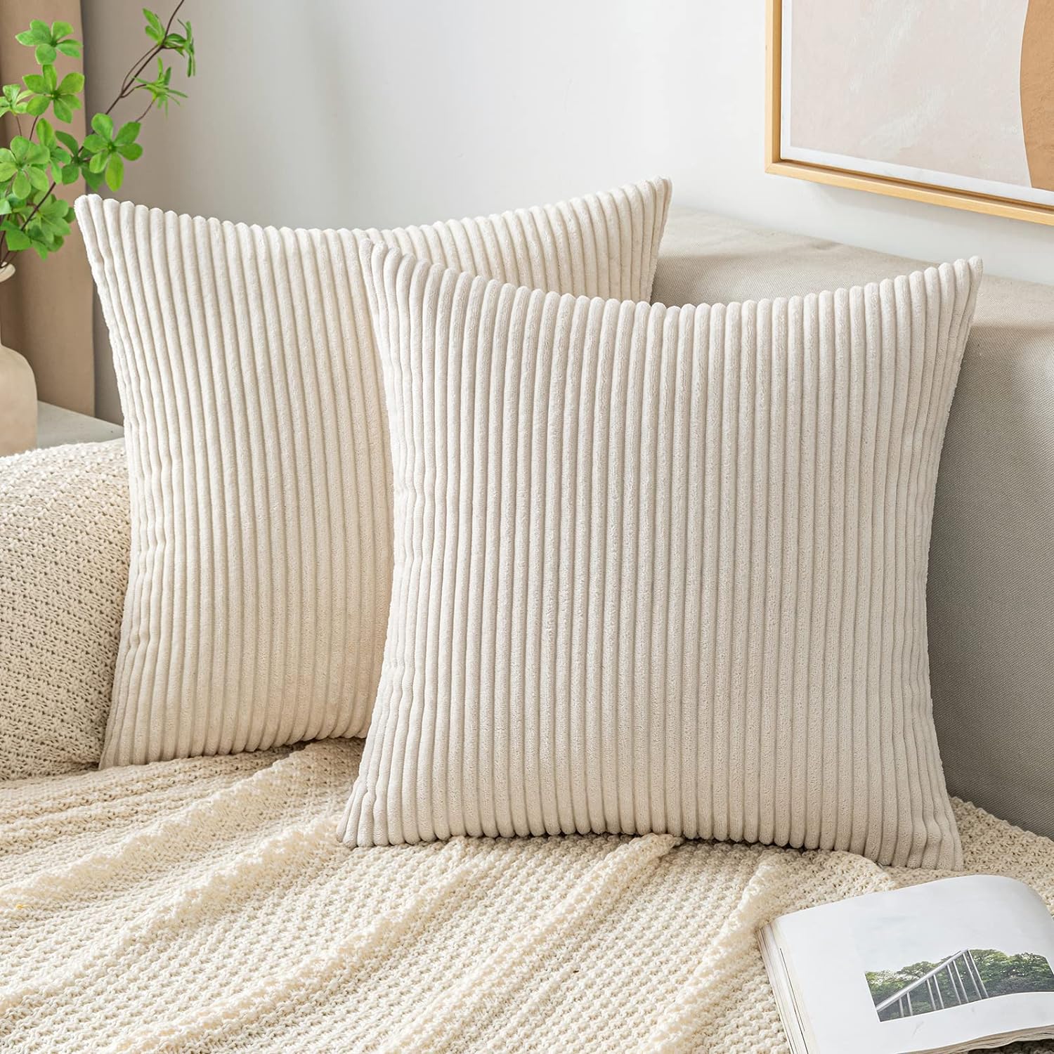 Pillow Insert 18X18 - Poszewki na poduszki sztruksowe dekoracyjne miękkie