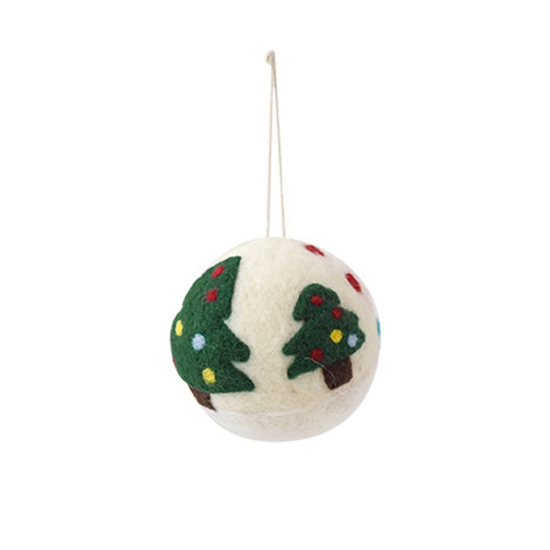 Home Textiles Sale - Świąteczna kula wisząca ozdoba 9CM miękka