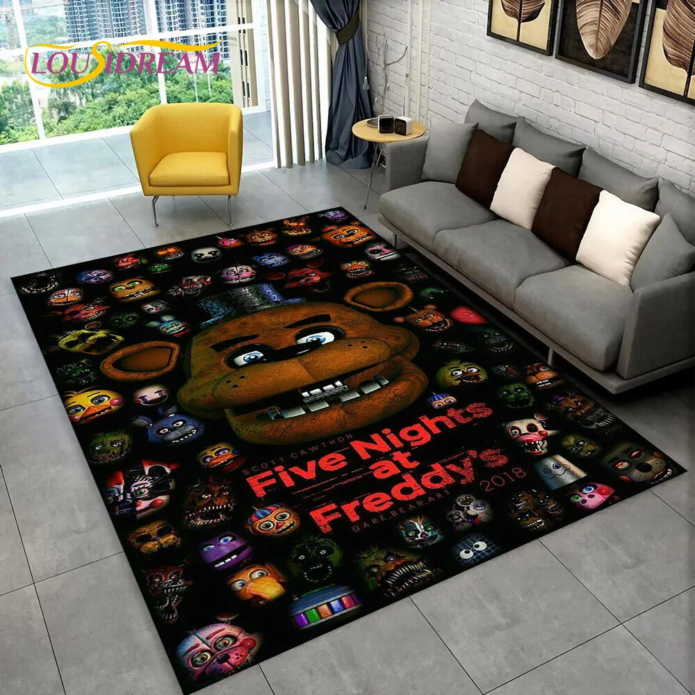 Home Textiles Sale - Dywanik Mata Horror Gra Horrorowa FNAF