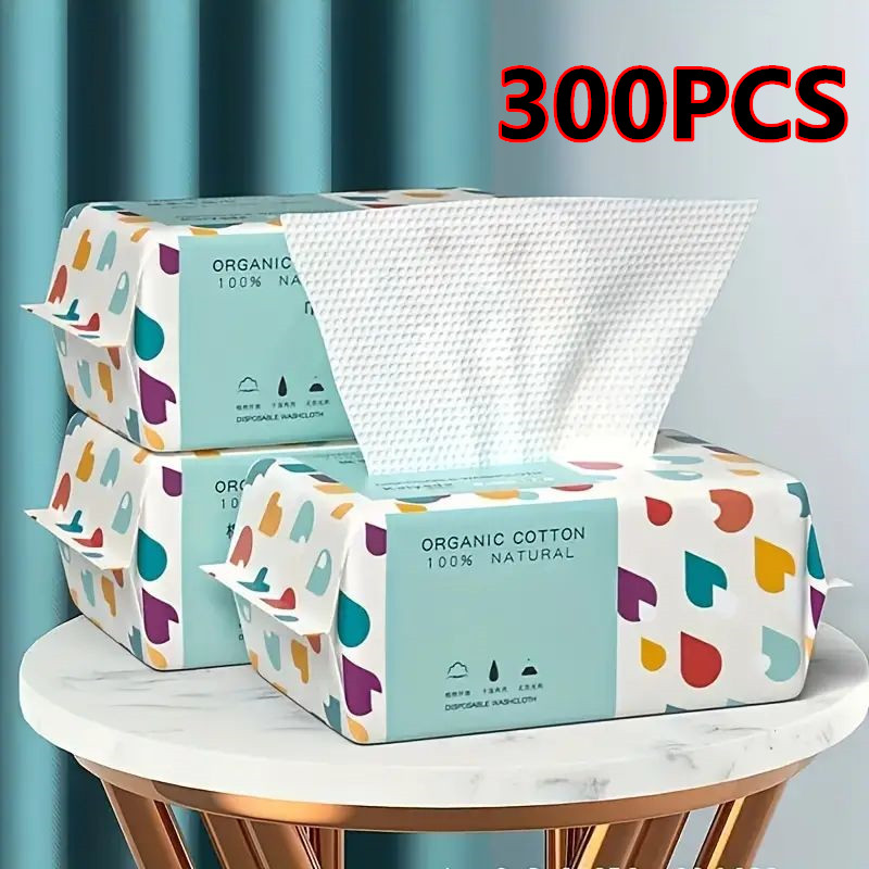 Home Textiles Face Towel - 100/300 szt. Jednorazowe, grube, 100% bawełniane