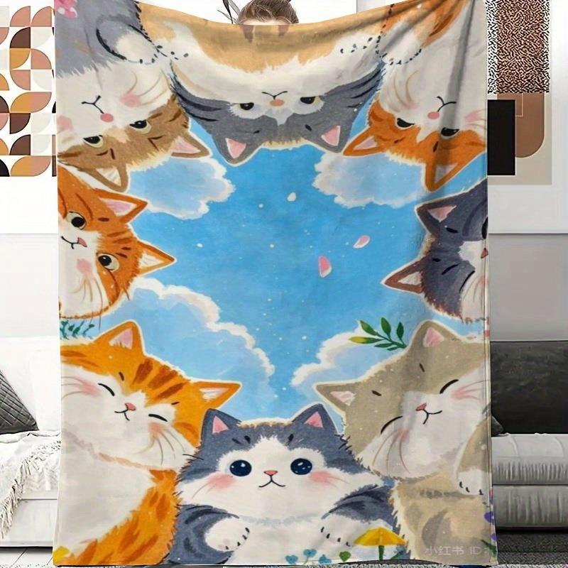 Home Textiles Face Towel - Uroczy koc z nadrukiem w kształcie