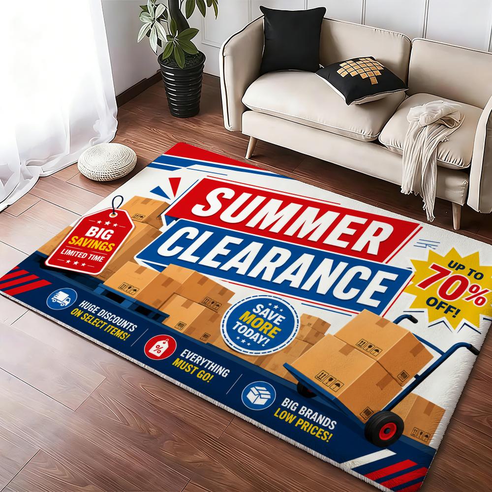 Home Textiles Sale - Letnia wyprzedaż: Mata podłogowa z flaneli,
