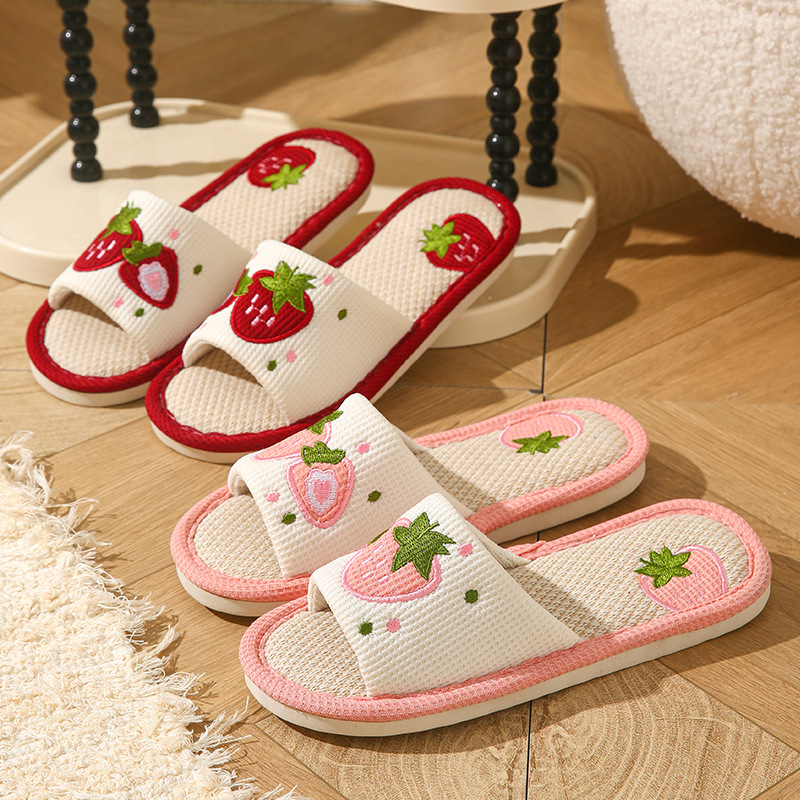 Damskie kapcie lniane w truska – Home Textile recenzja i cena