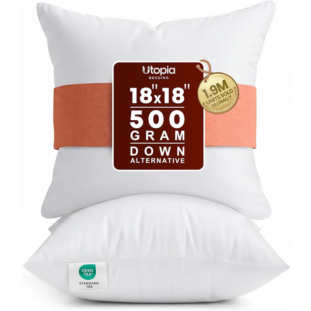 Para białych wkładek do podusz – Pillow Insert 18X18 recenzja i cena